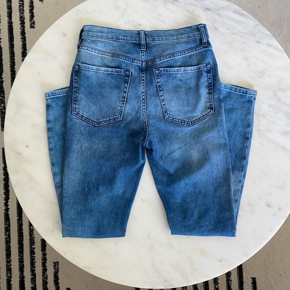 Free People Busted Knee Distressed Skinny Jeans W 27 - Picture 3 of 15